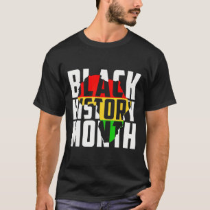 Camiseta História Negra Mês Vintage Melanin Pride Africano