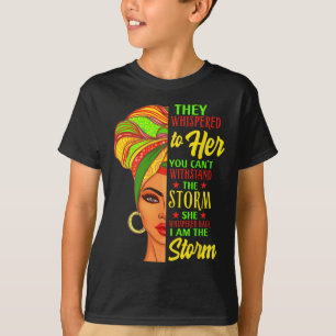 Camiseta História Negra Mulher Africana Afro Eu Sou A Tempe