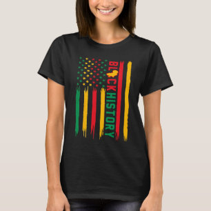 Camiseta História Negra Nos EUA Bandeira Americana Cresce A