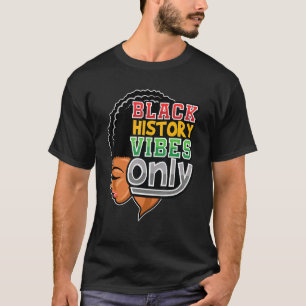 Camiseta História Negra Orgulho Do Patrimônio Rapariga Para