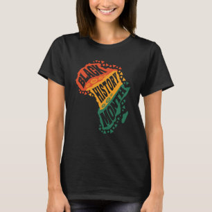 Camiseta História Negra Para História Negra Africana-Americ