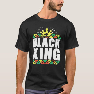 Camiseta História Negra Para Homens Crianças Rei Africano