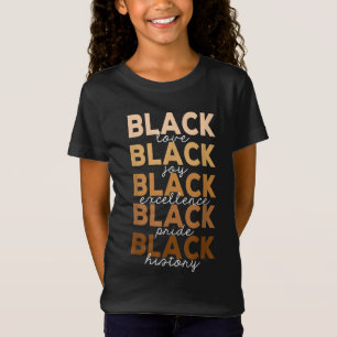 Camiseta História Negra para Mulheres Amor Negro Melanina M