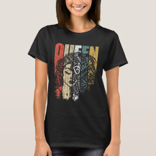 Camiseta História Negra para Mulheres Rainha Africana de Ve