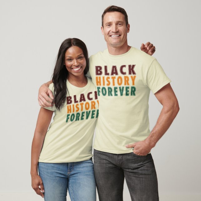Camiseta História Negra Para Sempre (Unissex)