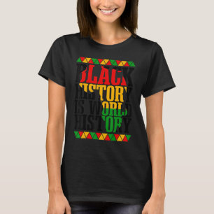 Camiseta História Negra Patrimônio Africano Mês