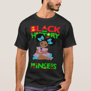 Camiseta História negra princesa menina negra pele marrom m