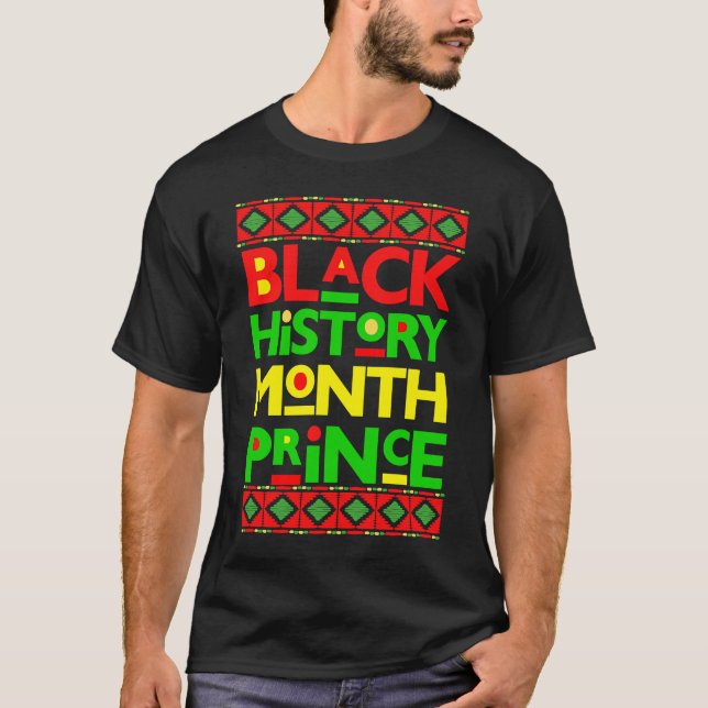 Camiseta História Negra Príncipe Melanino Filho Bruh Brown  (Frente)