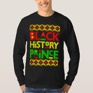 Camiseta História Negra Príncipe Menino Melanina Bruh Filho