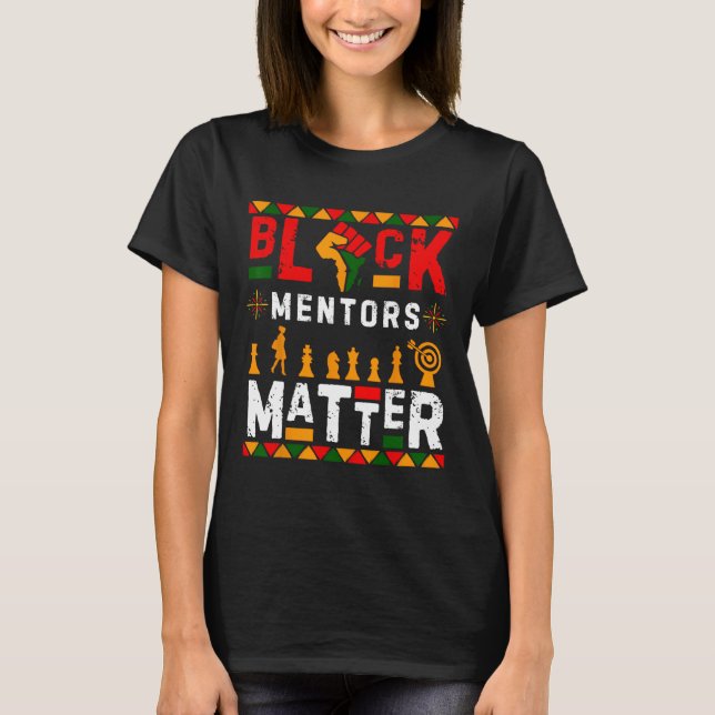 Camiseta História Negra Problema dos Mentores Africanos (Frente)