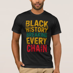 Camiseta História Negra Quebrando Todo Empoderamento Em Cad