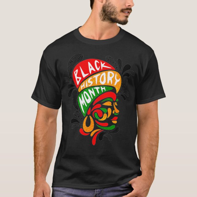Camiseta HISTÓRIA NEGRA QUEEN Melanin African American Hist (Frente)