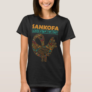 Camiseta História Negra Sankofa African Bird Déciésimo