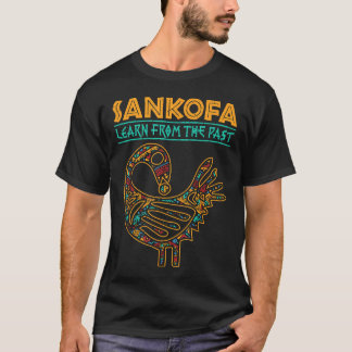 Camiseta História Negra Sankofa African Bird Décimo Junto T
