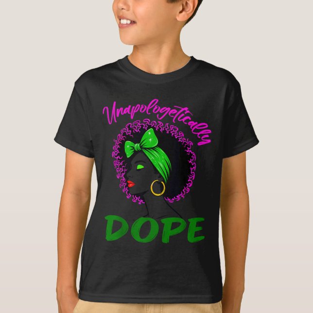 Camiseta História Negra Sem Desculpas Junenth Mulheres Mela (Frente)