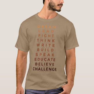Camiseta História Negra Sonho De Tee Como Martin Lead Lik