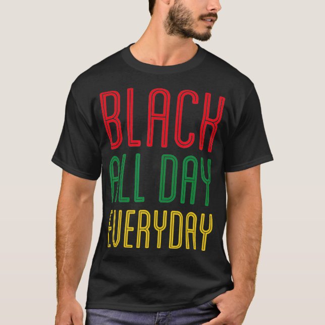 Camiseta História Negra Todos Os Meses Orgulho Africano 202 (Frente)