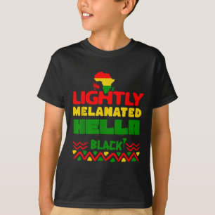 Camiseta História Negra Uma Mulher Negra Está Falando Escut