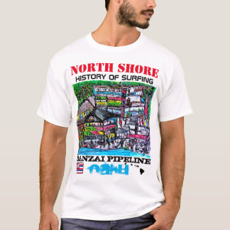CAMISETA HISTÓRIA NORTE DA COSTA DO ENCANAMENTO SURFANDO