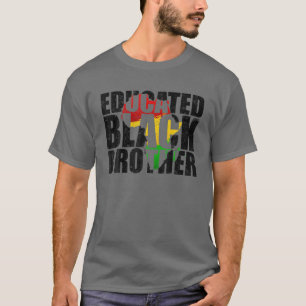 Camiseta História Orgulhosa Tribal do Irmão Negro Educado