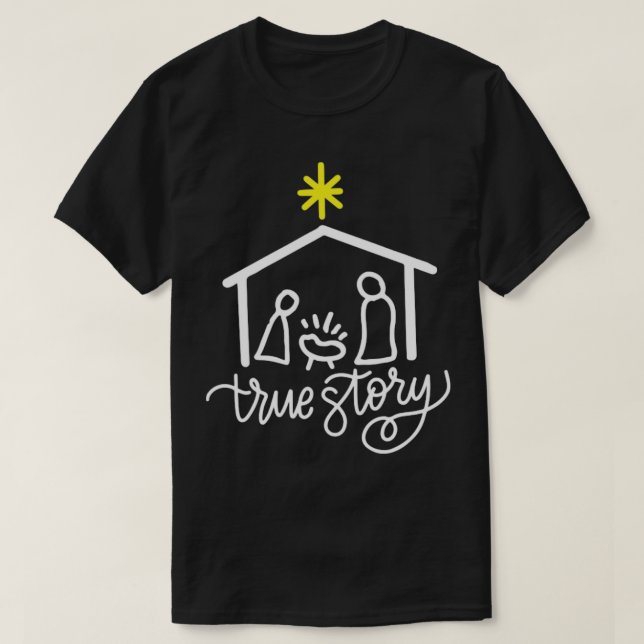 Camiseta História verdadeira (Frente do Design)
