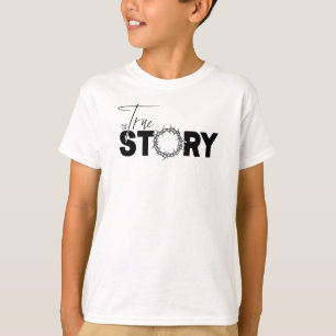 Camiseta História Verdadeira Cruz Cristã de Páscoa