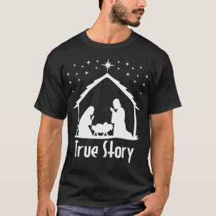 Camiseta História verdadeira de Jesus Nascimento Natividad