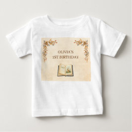 Camiseta História vintage para primeiro aniversário