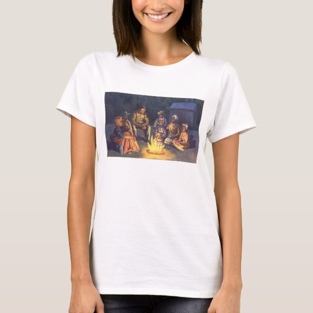 Camiseta Histórias 2003 da fogueira (Frente)