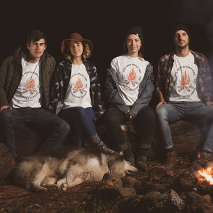 Camiseta Histórias de Acampamento ao Redor da Fogueira