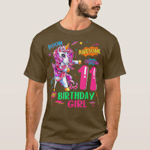 Camiseta histórias em quadrinhos de aniversário de 11 anos