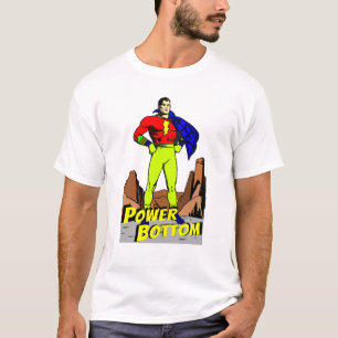Camiseta Histórias em quadrinhos de Gay de de potência in