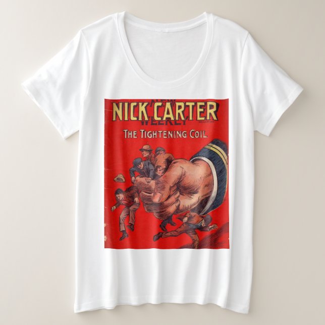 Camiseta Histórias em quadrinhos de Vintage Clássica (Frente do Design)