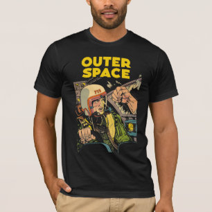 Camiseta Histórias em quadrinhos para espaços exteriores 