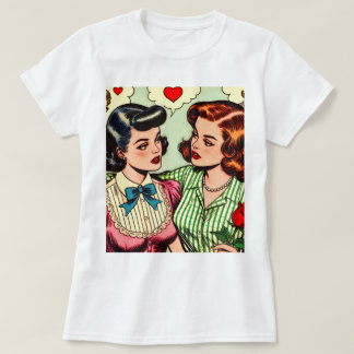 Camiseta Histórias em quadrinhos Romance de Meninas Cuecas 