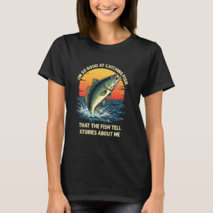 Camiseta Histórias Engraçadas de Pesca - Peixes Contam Hist