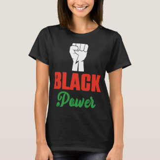 Camiseta Histórias negras Decorações do Mês de Energia Negr
