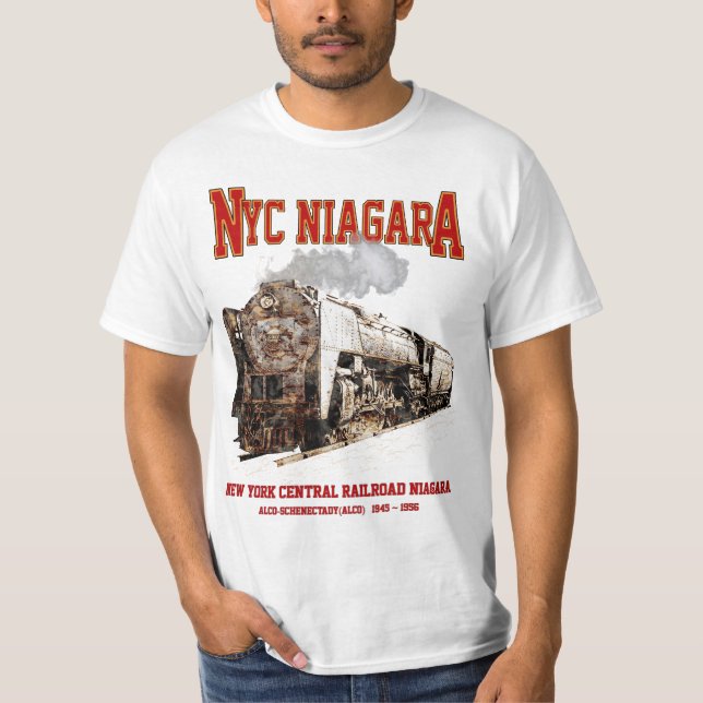 Camiseta Historic NYC Niagara Train Steam Locomotive (Frente)