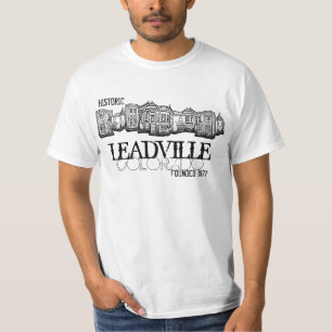 Camiseta Histórica de Leadville Colorado Valor antigo da ci