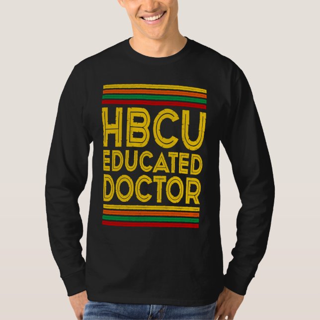 Camiseta Historical Black College Alumni  HBCU Educated Doc (Frente)