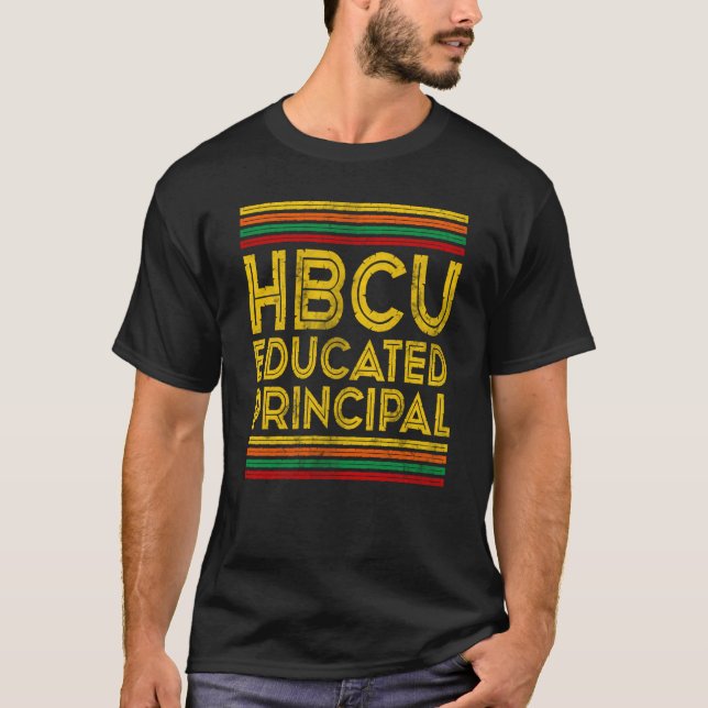 Camiseta Historical Black College Alumni HBCU Educated Prin (Frente)
