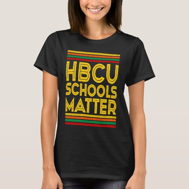 Camiseta Historical Black College Alumni  HBCU Schools Matt (Frente)