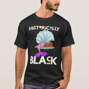 Camiseta Historicamente Black Sereia Cute Girly Girl S