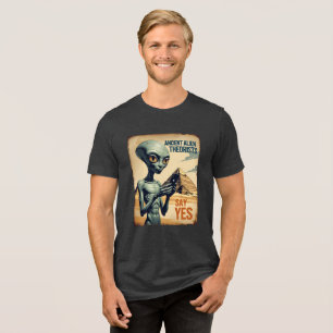 Camiseta Histórico da Pirâmide da Alienígena antiga