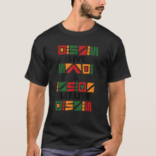 Camiseta Histórico Preto Mês ao Vivo e ao Vivo