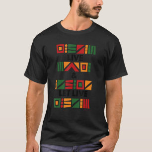 Camiseta Histórico Preto Mês ao Vivo e ao Vivo