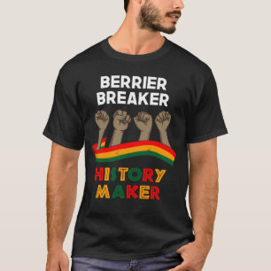Camiseta Histórico Preto Mês do Disparador de Barreira Pret