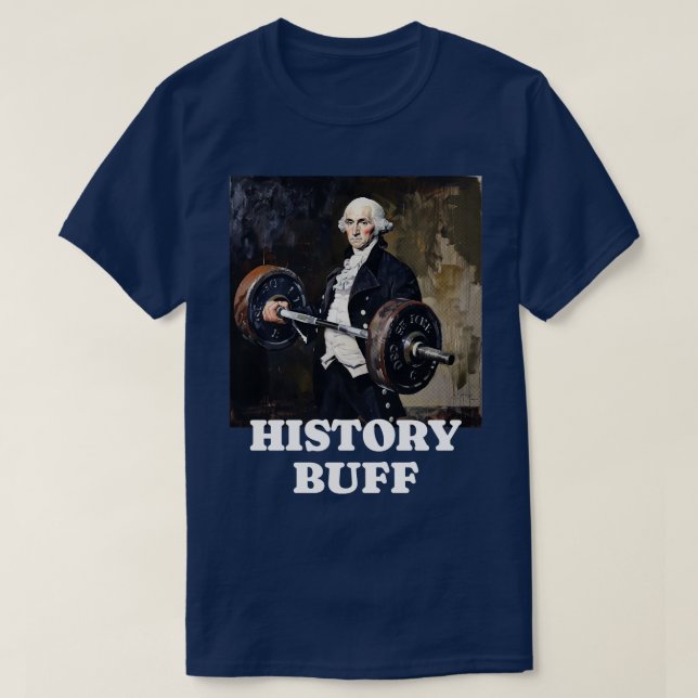 Camiseta History Buff George Washington (Frente do Design)