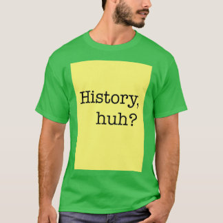 Camiseta History huh Design Red White and Royal Blue