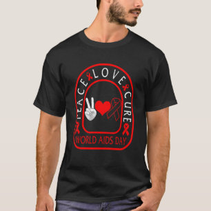 Camiseta Hiv Aids Awarness Month Support Educate Care Cure